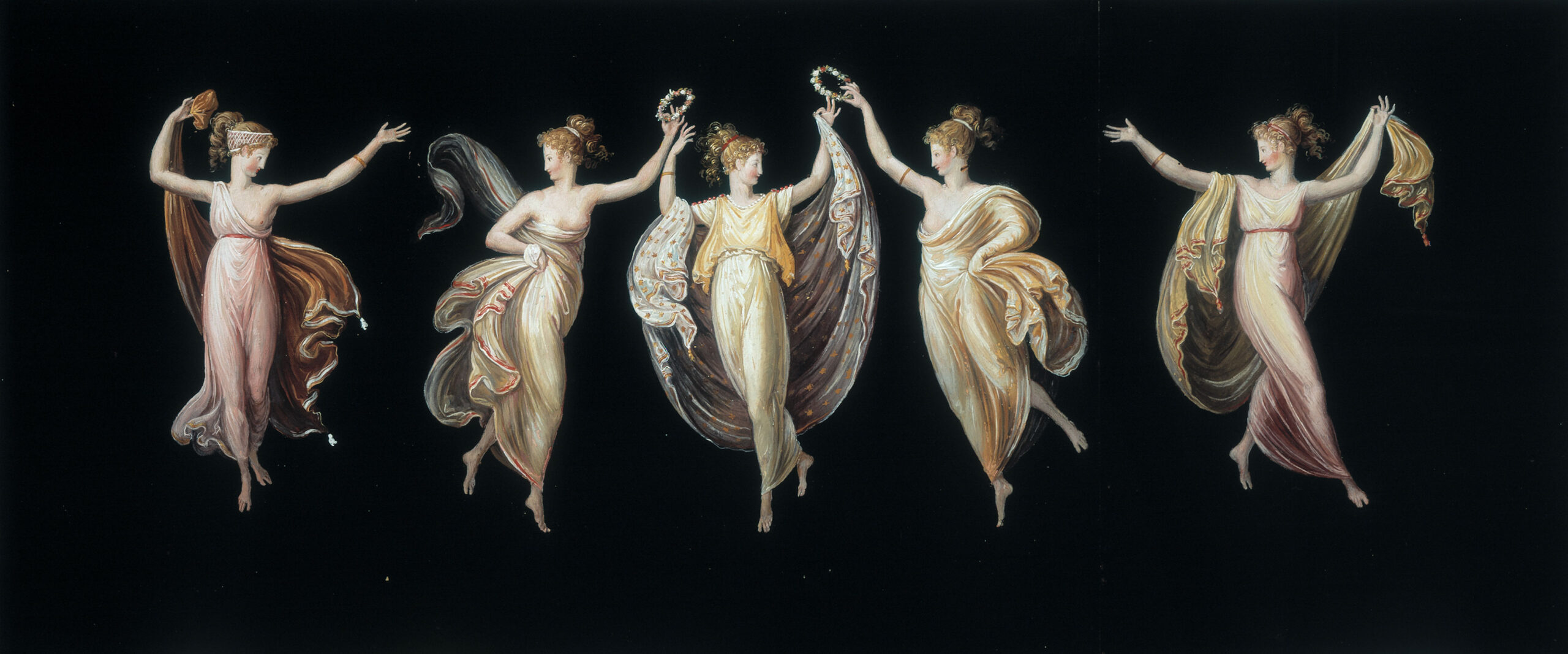 Antonio Canova Citareda dipinti tempere Museo Possagno